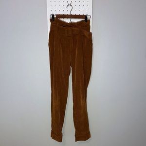 Wild Fable High Rise Belted Corduroy Trouser, size 00